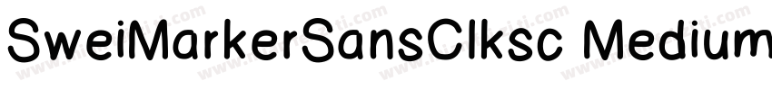SweiMarkerSansClksc Medium字体转换